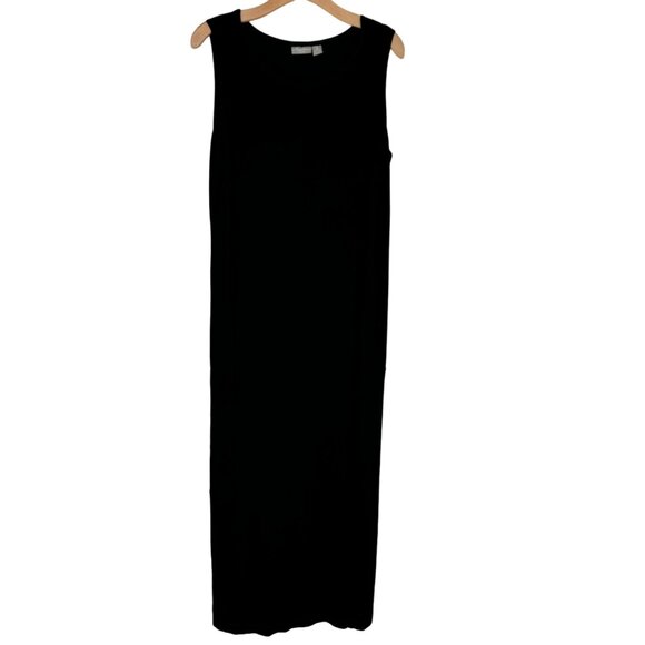 Chico's Dresses & Skirts - Chico's 2 travelers Women's Black Sleeveless Maxi Dress travel knit Size large
